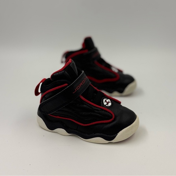 Air Jordan Pro Strong DC7910-061 Mid Tops  Black and Red  Toddler 7C - Picture 5 of 6